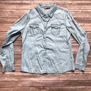Light weight jean jacket shirt